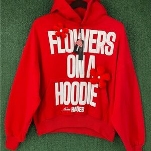 Rare New Hades Flowers On A Hoodie 3D Graphic Streetwear Hoodie Men’s Size XL